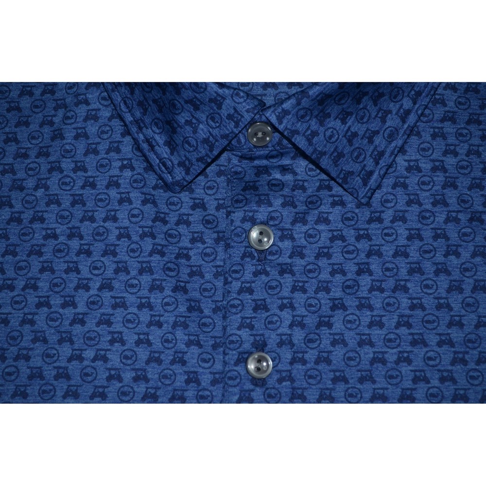 Vineyard Vines On-The-Go Sankaty Performance Polo Shirt AOP Golf Cart Mens XL